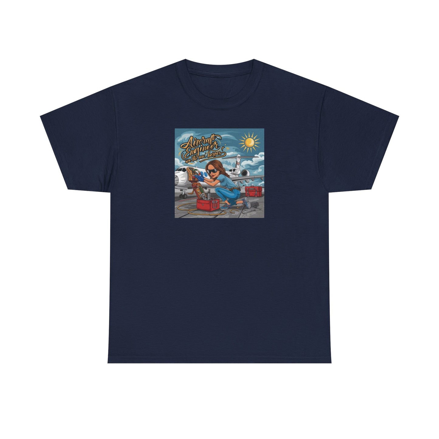 Unisex Heavy Cotton REAL HEROES GIRL Relaxed Tee