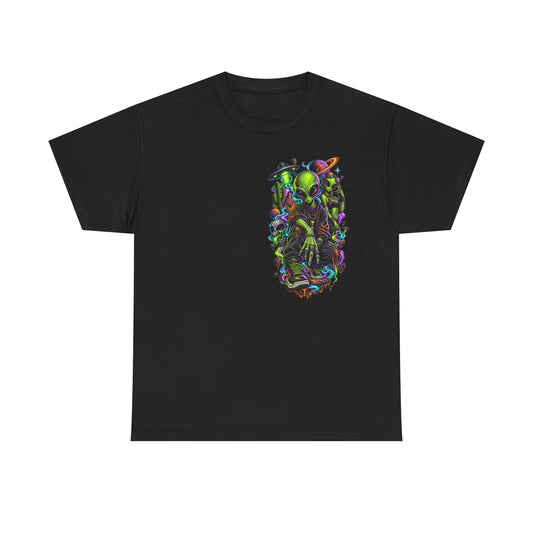 Alien Skull Graphic — Neon Space