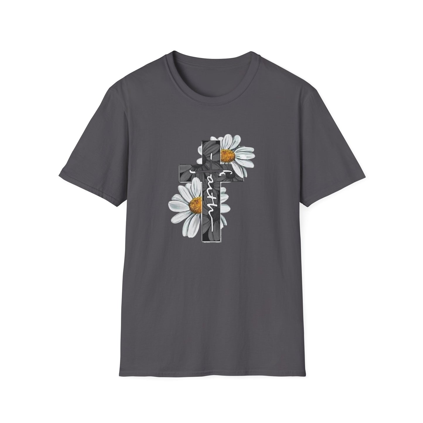 Softstyle Cross with Flowers T-Shirt