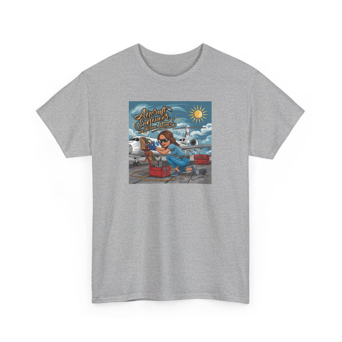 Unisex Heavy Cotton REAL HEROES GIRL Relaxed Tee