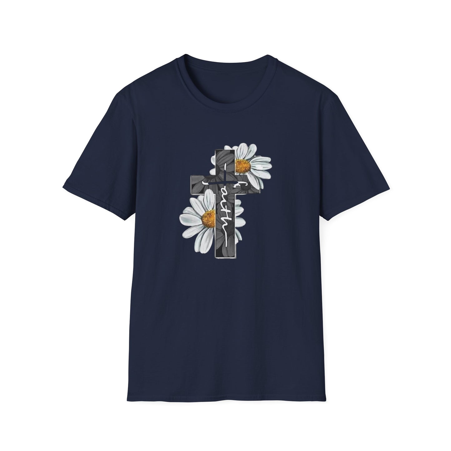 Softstyle Cross with Flowers T-Shirt