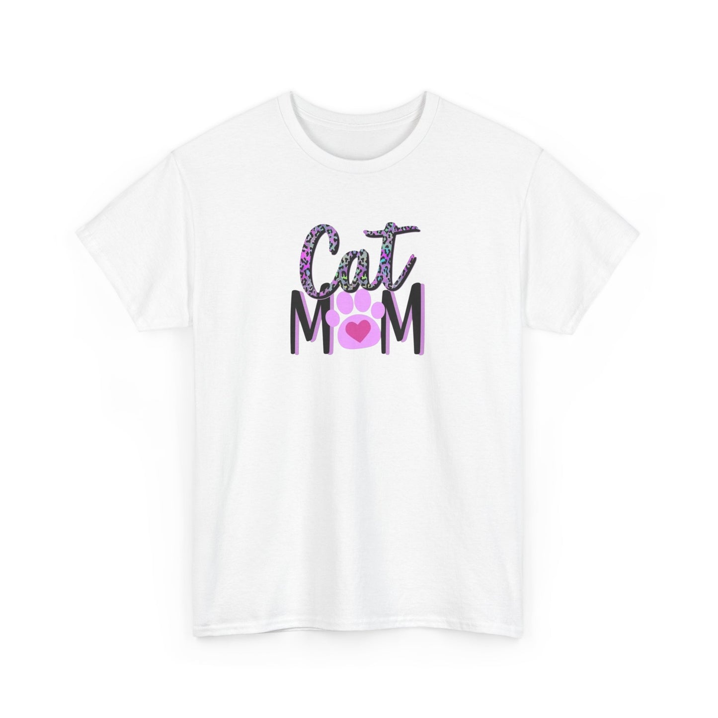 Heavy Cotton "Cat Mom" Tee