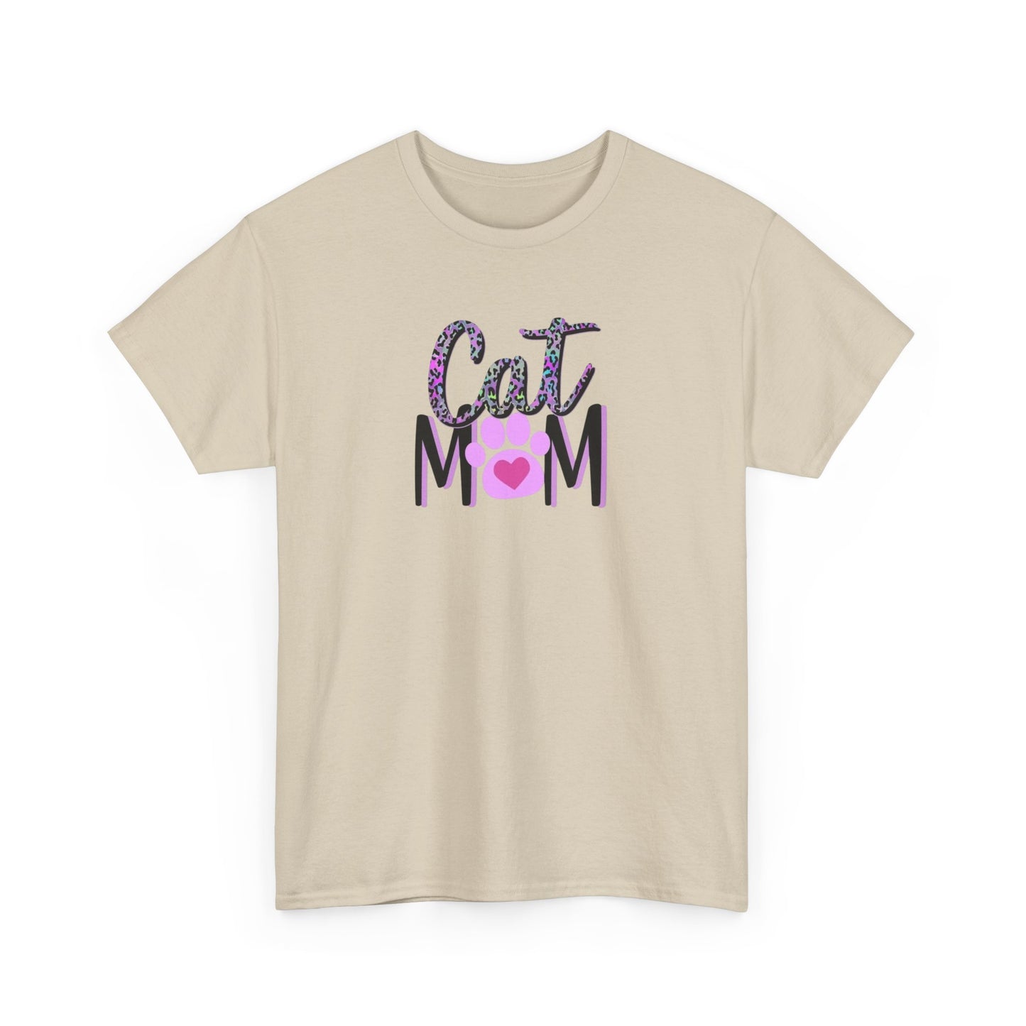 Heavy Cotton "Cat Mom" Tee