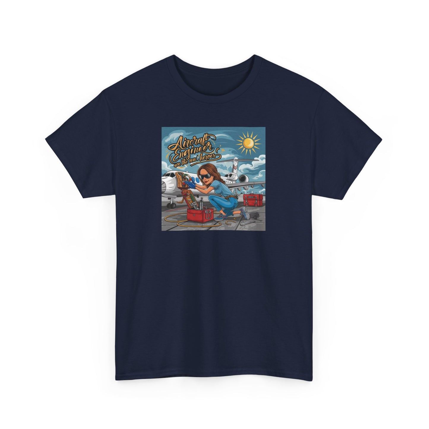 Unisex Heavy Cotton REAL HEROES GIRL Relaxed Tee