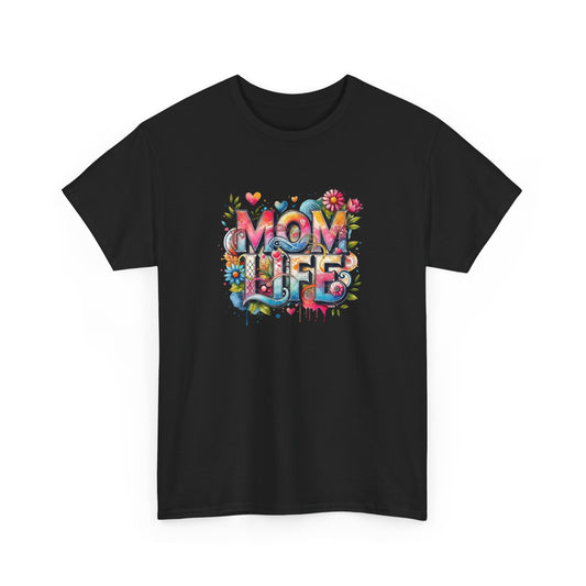 Heavy Cotton  "Mom Life Colorful" Tee