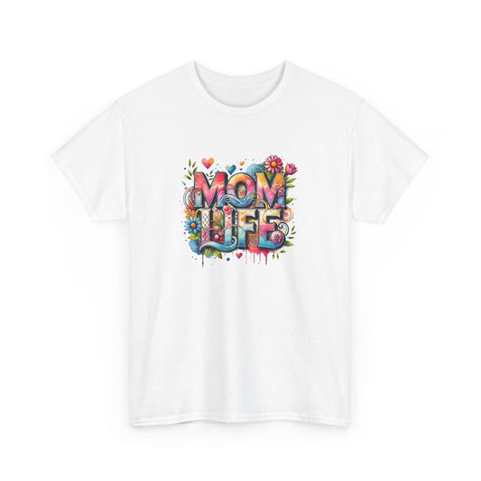 Heavy Cotton  "Mom Life Colorful" Tee