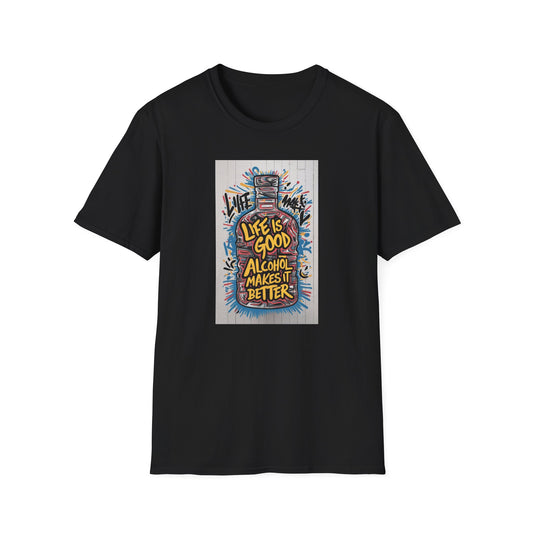 Unisex Softstyle LIFE IS GOOD T-Shirt