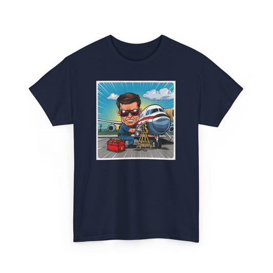 Unisex Heavy Cotton Aircraft Mechanical Tee